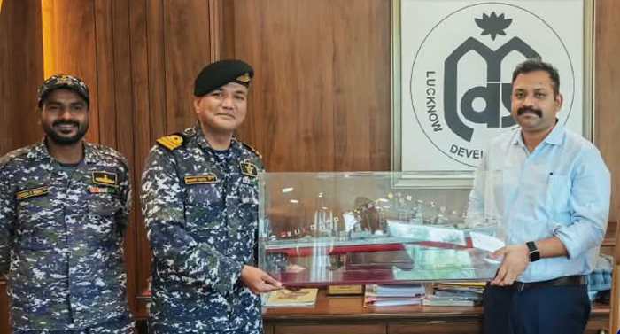 Acting Commanding Officer of 3rd UP Naval NCC Unit calls on LDA Vice President